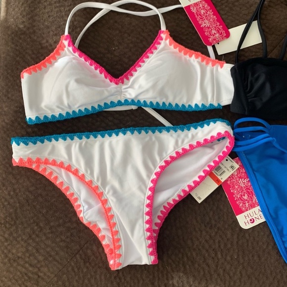 3 NWT Hula Honey complete bikini sets xs - Picture 3 of 9
